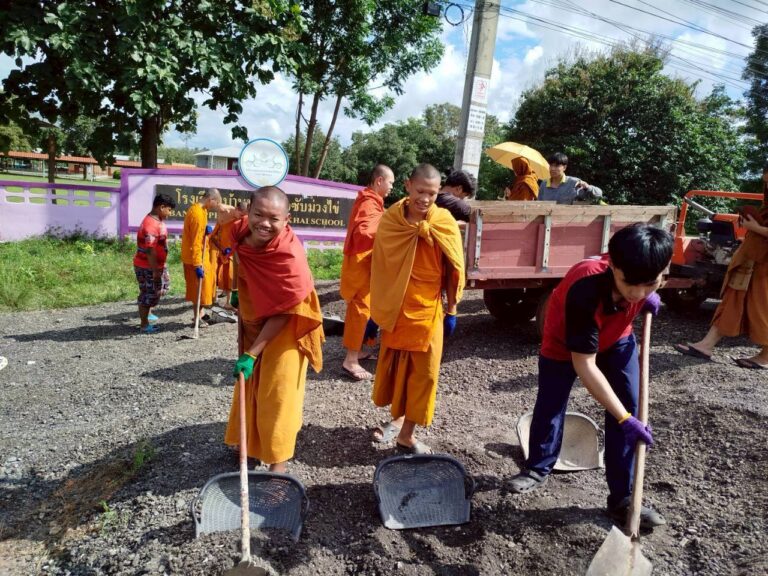 กิจกรรมฝึกประสบการณ์บำเพ็ญประโยชน์ สามเณรชั้นมัธยมศึกษาตอนปลาย ปีการศึกษา 2568